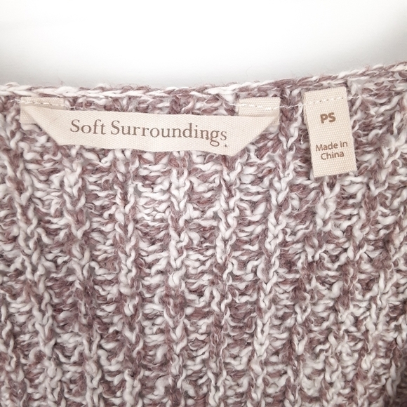 Soft Surroundings Lace Trim Tunic Sweater Top Size Small - Picture 6 of 9